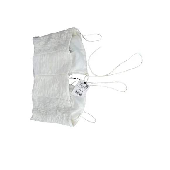 Zara White Halter Top Large - Picture 3 of 4